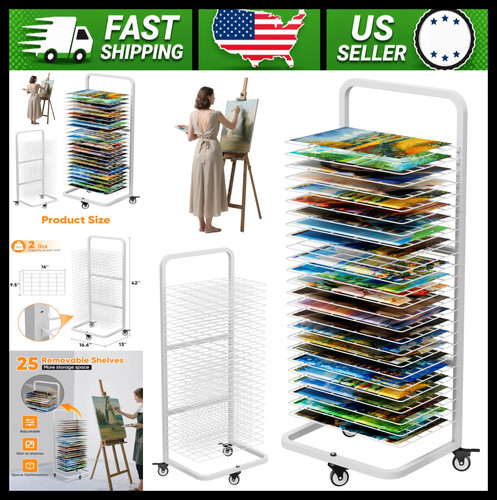 Art drying rack with - rack,