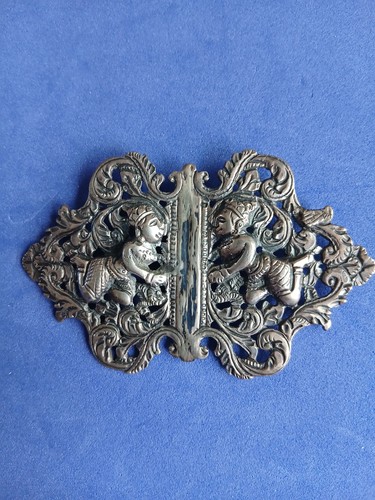 Silver nurses belt - silver, buckle