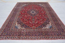 Vintage Handmade Wool Rug Extra Large Traditional Oriental Carpet 344 X 254 Cm