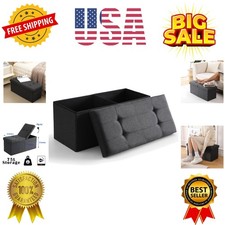 Storage Ottoman Bench Foldable