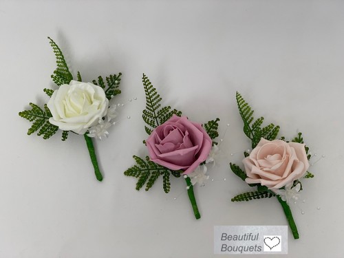 Wedding buttonholes rose - wedding,