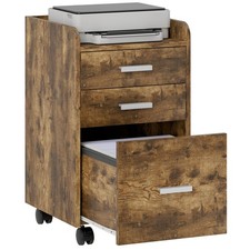HOMCOM Mobile Filing Cabinet