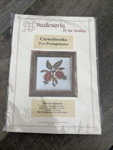 Crewelworks two pomegranates - crewelworks,