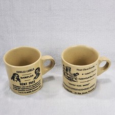 Lot of 2 Vintage Pearson's of Chesterfield Stoneware Mugs England Collectible
