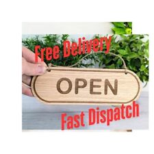 Rustic Wooden Open/Closed Sign