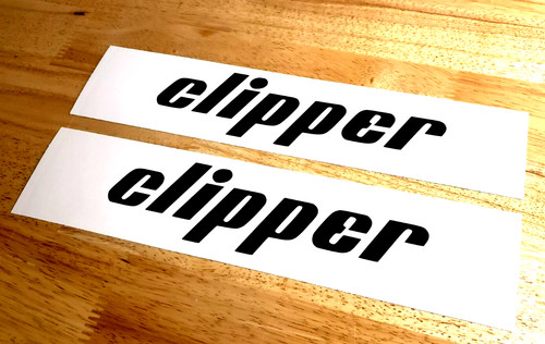 Clipper concrete saw decals - saw,