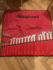 snap on combination spanner set 7-32 unused In chrome 