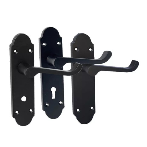 Door handle modern scroll - door,