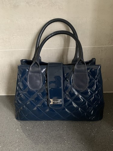 Bennett blue patent tote - blue,