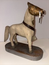 ANTIQUE HAND PAINTED & CARVED