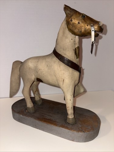Antique folk art - wood, horse