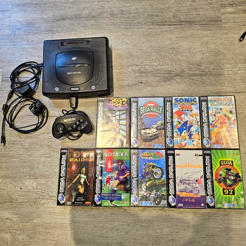 Sega saturn console bundle - console, 9