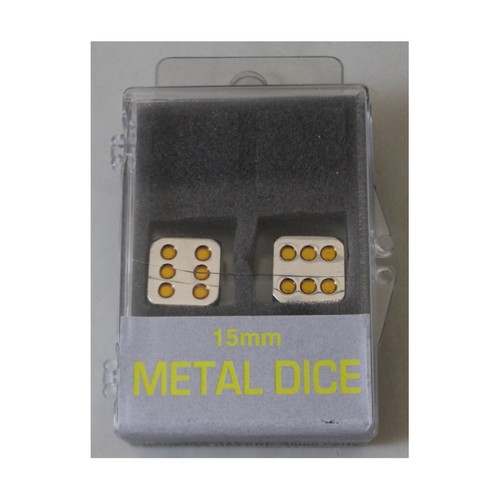 Koplow dice metal 15mm - 15mm, d6