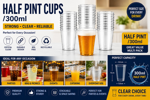 Reusable plastic half - |,