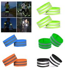 High Visibility Reflective Armband Vis Running Ankle Strap Cycling Night Safety 