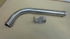 Triumph STAG **RADIATOR PIPE inc CLIP**Stainless steel Fits down front of engine