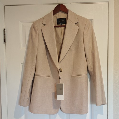 Massimo dutti beige wool - beige,