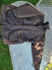 John Partridge Brown Wax Jacket XS MENS with Hood