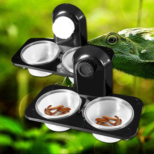 1pc reptile food bowl crested - bowl,