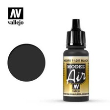VALLEJO MODEL AIR 71057 BLACK (fs37038) 17ml (Acrylic Paint)