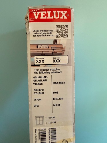 Velux window blackout blind - blackout,