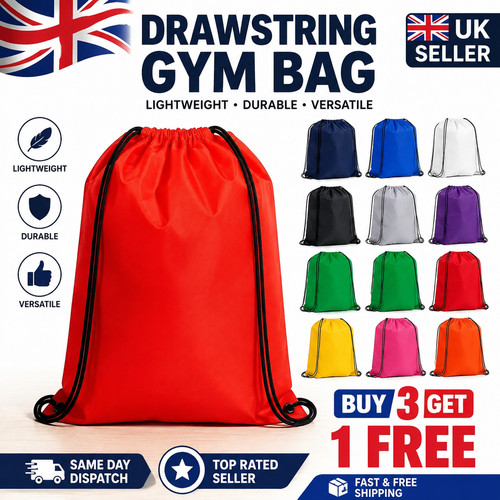 Nylon drawstring rucksack bag - nylon,
