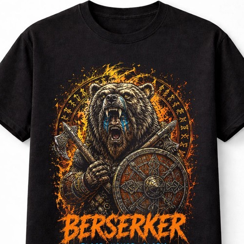 Viking berserker bear warrior - berserker,
