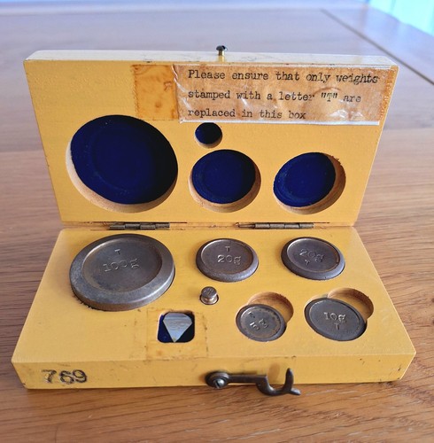 Boxed set vintage weights - of,