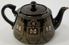 AG) Vintage Black Gibson & Sons Teapot Burslem England 711,216