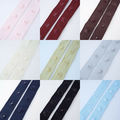 Colour plastic snap popper - plastic,