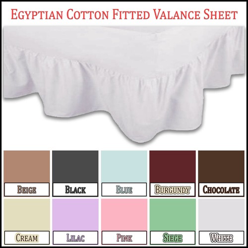 Egyptian cotton fitted valance - egyptian,