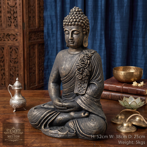 Sitting buddha large statue - buddha,
