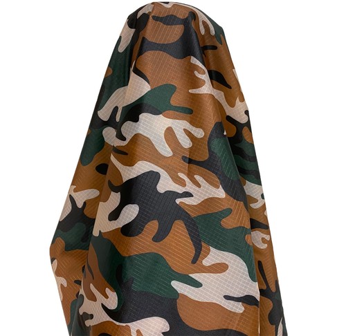 Camo ripstop waterproof fabric - camo,