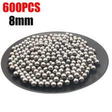 600Pcs 8MM CATAPULT / SLINGSHOT AMMO CARBON STEEL BALL BEARINGS Steel Stainless