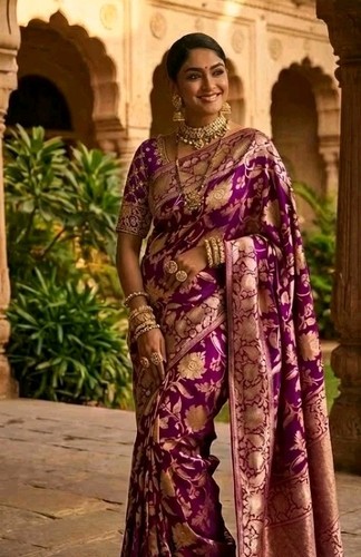 Silk saree indian new - indian, designer