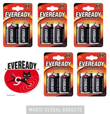 10 X EVEREADY D BATTERIES SIZE