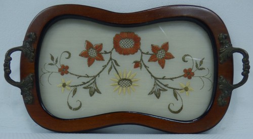 Vintage style wooden serving - style,