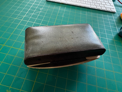 Green leather ink - , blotter
