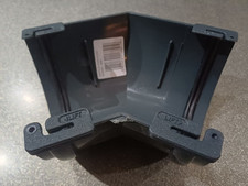 110mm Deepflow Gutter 45 Degree Bend MARLEY Clip Master RAD20AG Anthracite. New