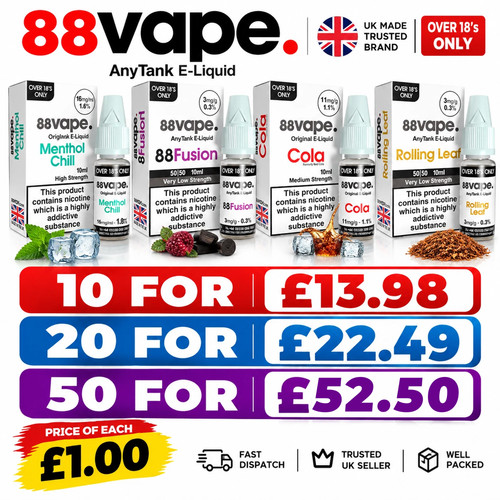 Vape eliquid 10ml - 88,