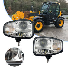 Pair LED Front Headlight For JCB backhoe loader 2CX/Telescopic Handlers /Fastrac