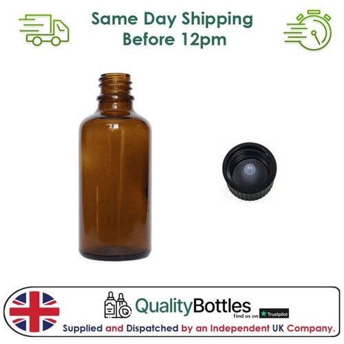 50ml amber glass dropper - amber,