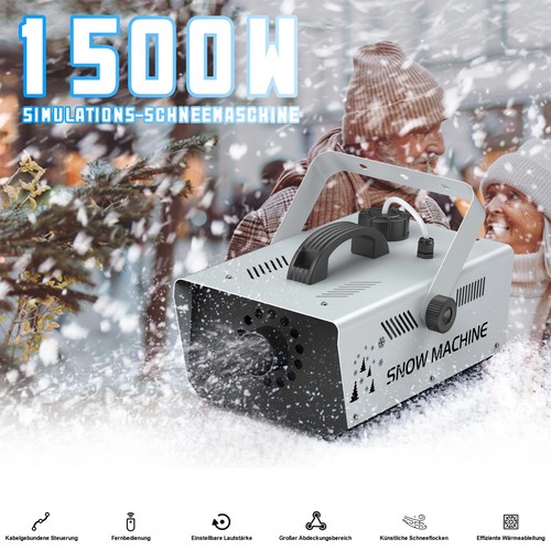 Snow machine 1500w remote - machine,