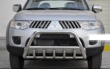 MITSUBISHI L200 BARBARIAN WARRIOR CHROME AXLE NUDGE A-BAR BULL BAR 2006-2015
