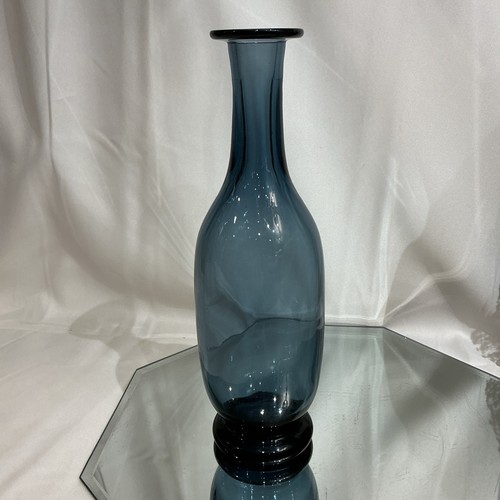 Blue glass decorative - blue,