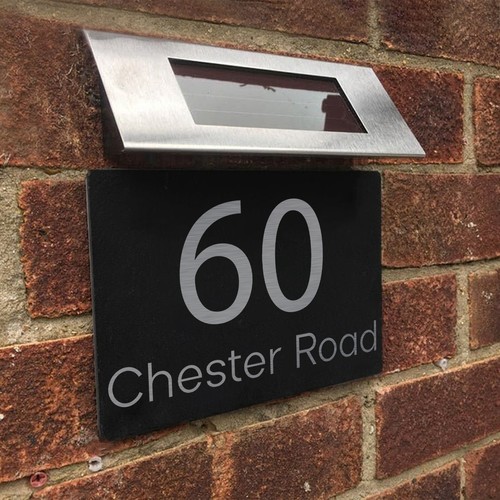 Personalised solar light door - light,