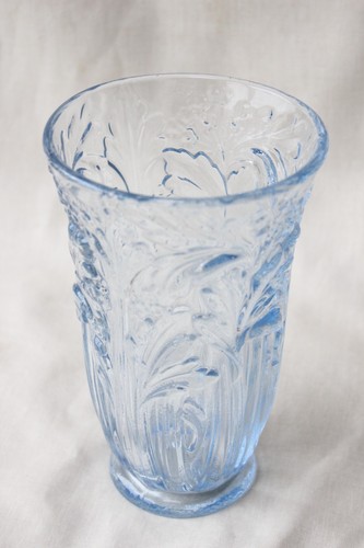 Art deco blue glass celery - deco,