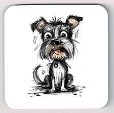 Cairn Terrier Coaster, Doodle