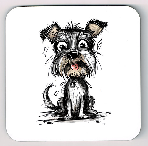 Cairn terrier coaster - cairn,