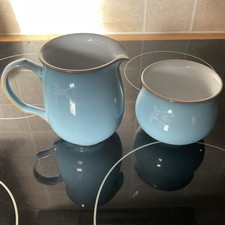 Denby Colonial Blue Milk /